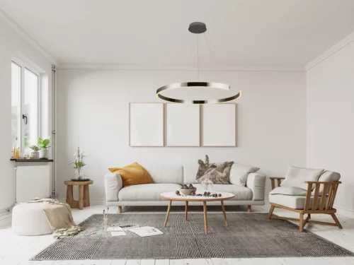 LED design mennyezeti lámpa, 100W, 6500 lm, Ø800 mm, 3000K-6500K, IP20 - J4327/CH