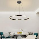 LED design mennyezeti lámpa, 100W, 6500 lm, Ø800 mm, 3000K-6500K, IP20 - J4327/CH
