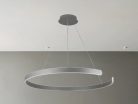 LED design mennyezeti lámpa, 100W, 6500 lm, Ø800 mm, 3000K-6500K, IP20, ezüst - J4327/S