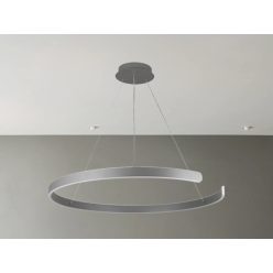   LED design mennyezeti lámpa, 100W, 6500 lm, Ø800 mm, 3000K-6500K, IP20, ezüst - J4327/S