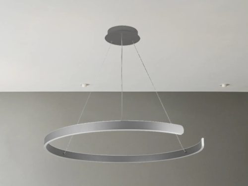 LED design mennyezeti lámpa, 100W, 6500 lm, Ø800 mm, 3000K-6500K, IP20, ezüst - J4327/S