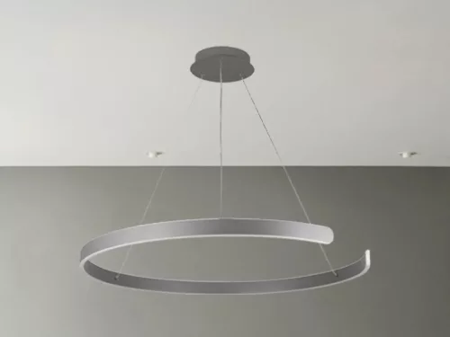 LED design mennyezeti lámpa, 100W, 6500 lm, Ø800 mm, 3000K-6500K, IP20, ezüst - J4327/S