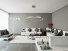 LED design mennyezeti lámpa, 100W, 6500 lm, Ø800 mm, 3000K-6500K, IP20, ezüst - J4327/S