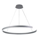 LED design mennyezeti lámpa, 100W, 6500 lm, Ø800 mm, 3000K-6500K, IP20, ezüst - J4327/S