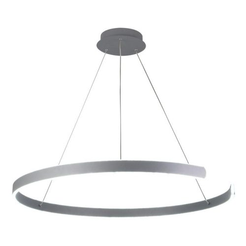 LED design mennyezeti lámpa, 100W, 6500 lm, Ø800 mm, 3000K-6500K, IP20, ezüst - J4327/S