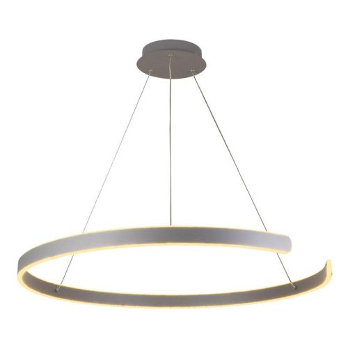 LED design mennyezeti lámpa, 100W, 6500 lm, Ø800 mm, 3000K-6500K, IP20, ezüst - J4327/S