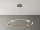 LED design mennyezeti lámpa, 100W, 6500 lm, Ø800 mm, 3000K-6500K, IP20, ezüst - J4327/S