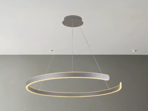 LED design mennyezeti lámpa, 100W, 6500 lm, Ø800 mm, 3000K-6500K, IP20, ezüst - J4327/S