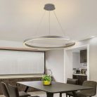 LED design mennyezeti lámpa, 100W, 6500 lm, Ø800 mm, 3000K-6500K, IP20, ezüst - J4327/S