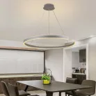 LED design mennyezeti lámpa, 100W, 6500 lm, Ø800 mm, 3000K-6500K, IP20, ezüst - J4327/S