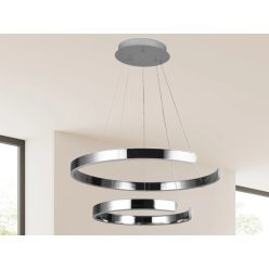   LED design mennyezeti lámpa, 120W, 7800 lm, 400+600 mm, 3000K-6500K, IP20 - J4328/CH