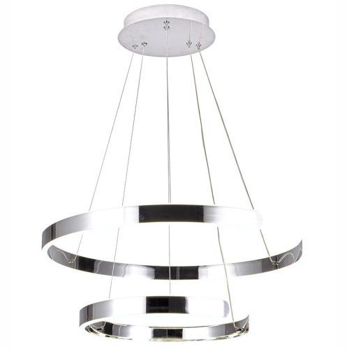 LED design mennyezeti lámpa, 120W, 7800 lm, 400+600 mm, 3000K-6500K, IP20 - J4328/CH