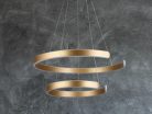 LED design mennyezeti lámpa, 120W, 7800 lm, 400+600 mm, 3000K-6500K, IP20, arany - J4328/G