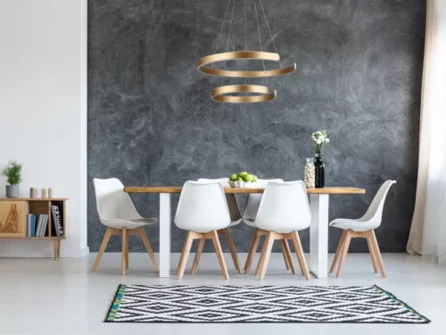 LED design mennyezeti lámpa, 120W, 7800 lm, 400+600 mm, 3000K-6500K, IP20, arany - J4328/G