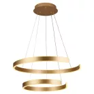 LED design mennyezeti lámpa, 120W, 7800 lm, 400+600 mm, 3000K-6500K, IP20, arany - J4328/G