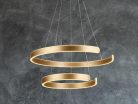 LED design mennyezeti lámpa, 120W, 7800 lm, 400+600 mm, 3000K-6500K, IP20, arany - J4328/G