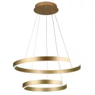 LED design mennyezeti lámpa, 120W, 7800 lm, 400+600 mm, 3000K-6500K, IP20, arany - J4328/G