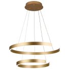 LED design mennyezeti lámpa, 120W, 7800 lm, 400+600 mm, 3000K-6500K, IP20, arany - J4328/G