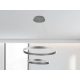 LED design mennyezeti lámpa, 120W, 7800 lm, 400+600 mm, 3000K-6500K, IP20, ezüst - J4328/S