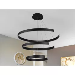   LED design mennyezeti lámpa 220W, 400+600+800 mm, 3000K-6500K, IP20 - J4329/B