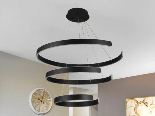 LED design mennyezeti lámpa 220W, 400+600+800 mm, 3000K-6500K, IP20 - J4329/B