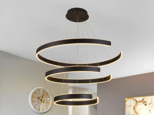 LED design mennyezeti lámpa 220W, 400+600+800 mm, 3000K-6500K, IP20 - J4329/B