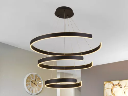 LED design mennyezeti lámpa 220W, 400+600+800 mm, 3000K-6500K, IP20 - J4329/B