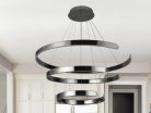 LED design mennyezeti lámpa 220W, 400+600+800 mm, 3000K-6500K, IP20 - J4329/CH