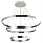 LED design mennyezeti lámpa 220W, 400+600+800 mm, 3000K-6500K, IP20 - J4329/CH