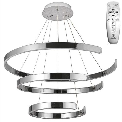LED design mennyezeti lámpa 220W, 400+600+800 mm, 3000K-6500K, IP20 - J4329/CH