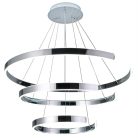 LED design mennyezeti lámpa 220W, 400+600+800 mm, 3000K-6500K, IP20 - J4329/CH