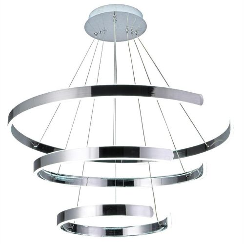 LED design mennyezeti lámpa 220W, 400+600+800 mm, 3000K-6500K, IP20 - J4329/CH