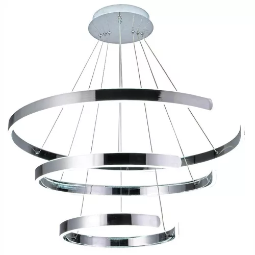 LED design mennyezeti lámpa 220W, 400+600+800 mm, 3000K-6500K, IP20 - J4329/CH