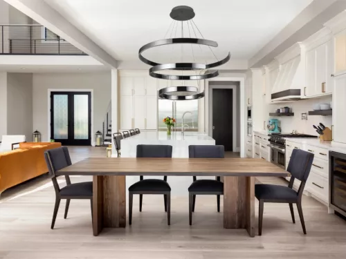 LED design mennyezeti lámpa 220W, 400+600+800 mm, 3000K-6500K, IP20 - J4329/CH