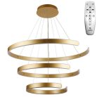 LED design mennyezeti lámpa 220W, 400+600+800 mm, 3000K-6500K, IP20 - J4329/G