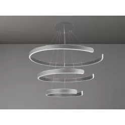   LED design mennyezeti lámpa 220W, 400+600+800 mm, 3000K-6500K, IP20 - J4329/S