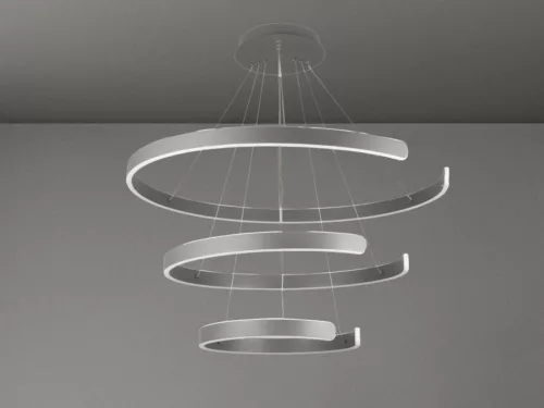 LED design mennyezeti lámpa 220W, 400+600+800 mm, 3000K-6500K, IP20 - J4329/S