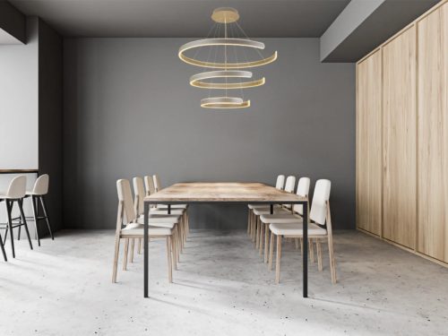 LED design mennyezeti lámpa 220W, 400+600+800 mm, 3000K-6500K, IP20 - J4329/S