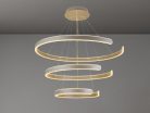 LED design mennyezeti lámpa 220W, 400+600+800 mm, 3000K-6500K, IP20 - J4329/S