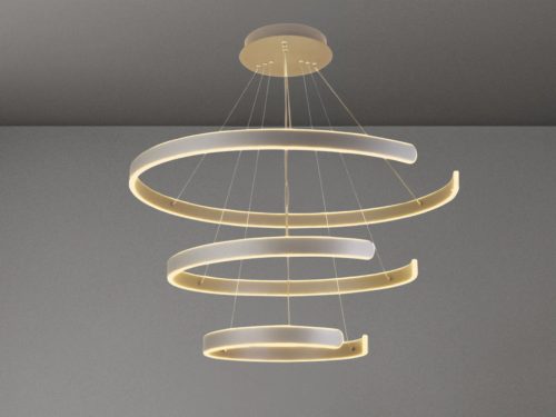 LED design mennyezeti lámpa 220W, 400+600+800 mm, 3000K-6500K, IP20 - J4329/S