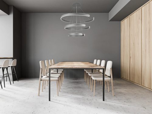 LED design mennyezeti lámpa 220W, 400+600+800 mm, 3000K-6500K, IP20 - J4329/S
