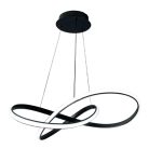 LED design mennyezeti lámpa 70W, 4300 lm, 3000-6500K, IP20, fém-akril, fekete - J4331/B