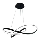 LED design mennyezeti lámpa 70W, 4300 lm, 3000-6500K, IP20, fém-akril, fekete - J4331/B