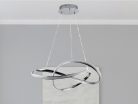 LED design mennyezeti lámpa 70W, 4300 lm, 3000-6500K, IP20, fém-akril, króm - J4331/CH