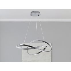   LED design mennyezeti lámpa 70W, 4300 lm, 3000-6500K, IP20, fém-akril, króm - J4331/CH
