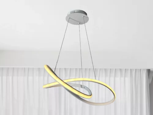 LED design mennyezeti lámpa 70W, 4300 lm, 3000-6500K, IP20, fém-akril - J4331/W