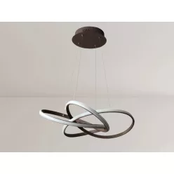   LED design mennyezeti lámpa, 65W, 480x260 mm, IP20, 3000K-6500K, RF távirányító - J4332/BR