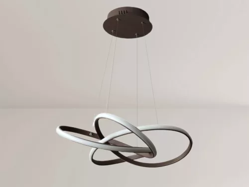 LED design mennyezeti lámpa, 65W, 480x260 mm, IP20, 3000K-6500K, RF távirányító - J4332/BR