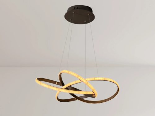 LED design mennyezeti lámpa, 65W, 480x260 mm, IP20, 3000K-6500K, RF távirányító - J4332/BR