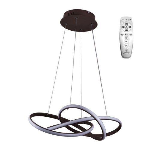 LED design mennyezeti lámpa, 65W, 480x260 mm, IP20, 3000K-6500K, RF távirányító - J4332/BR